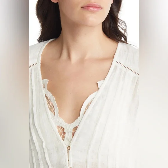 🎉LAST PIECE🎉FREE PEOPLE Greta Gauze Top - Picture 15 of 15